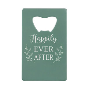 “Happily Ever After” Trouwontwerp – Elegant  Kredietkaart Flessenopener