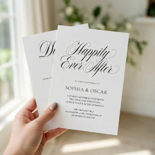 Happily Ever After Trouwuitnodiging Set Kaart