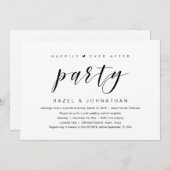 Happily Ever After, Trouwvluchtfeest Kaart (Voorkant / Achterkant)