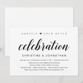 Happily Ever After, Trouwvluchtfeestje Kaart (Voorkant / Achterkant)