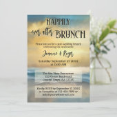Happily Ever After Wedding Beach Brunch Kaart (Staand voorkant)