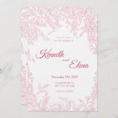 Happily Ever After Wedding Invitation (Devant / Derrière)