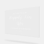 Happily Ever After Wedding Reception Welcome (Angle)