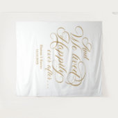 Happily ever after wedding royal backdrop wandkleed (Voorkant (horizontaal))