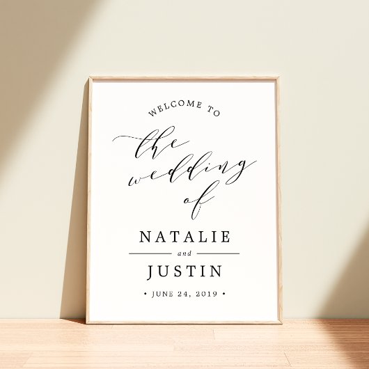 Happily Ever After | Welkomstteken voor bruiloft Poster