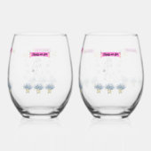 Happily ever after wijnglas zonder voet (Achterkant)