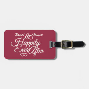 Happily Ever Na aangepast bagagelabel