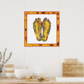 Happin' Hippy Feet Poster (Cuisine)