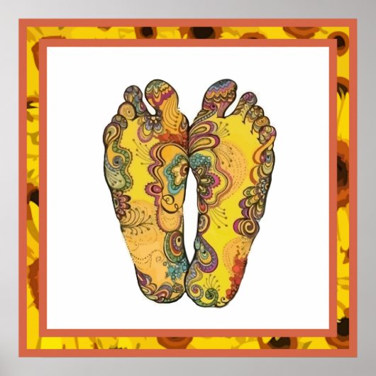 Happin' Hippy Feet Poster (Devant)