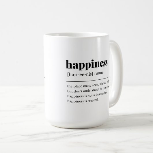 Happiness Definition Mok (Voorkant rechts)