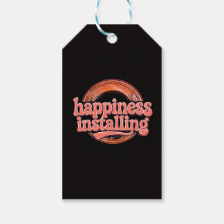 happiness.exe Installing - Vintage 70s Retro Coral Cadeaulabel