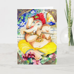 Happiness Ganesh Wenskaart Kaart