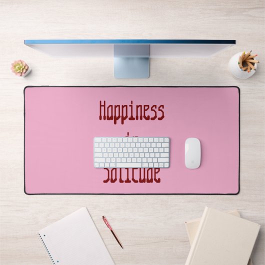 Happiness in Solitude Desk Mat (Kantoor 1)