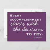 Happiness Inspiration - Carte Postale Motivationne (Devant / Derrière)