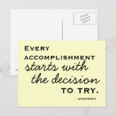 Happiness Inspiration - Carte Postale Motivationne (Devant / Derrière)