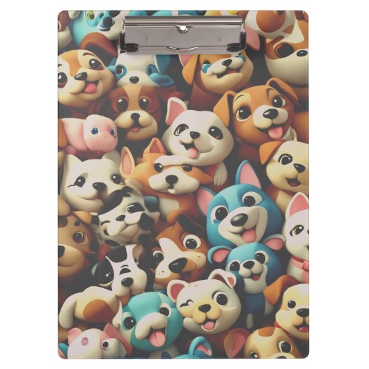 Happiness is a bunch of puppies klembord (Voorkant)