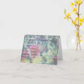 Happiness is a Butterfly - Inspiring Quote Kaart (Gele Bloem)