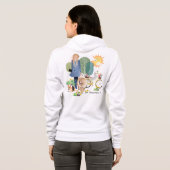 HAPPINESS IS Chow Corgi-white BACK & FRONT art Hoodie (Achterkant volledig)