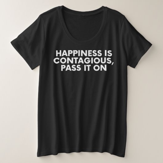 Happiness Is Contagious Pass It On (Design devant)