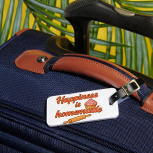 Happiness is Homemade Sticker Bagagelabel