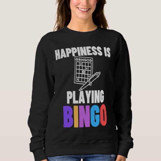 Happiness Is Playing Bingo  5 Trui (Voorkant)