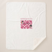 happiness is you blanket sherpa deken (Voorkant)