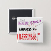 HAPPINESS MAGIC FORMULA GIFT BUTTON (Voorkant /achterkant)