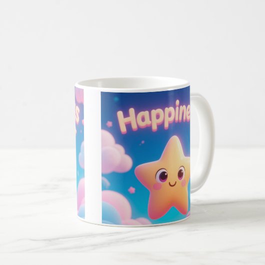 Happiness Star Mug (Devant droit)