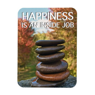 Happiness Zen Stones Motivatie inspiratie Magneet