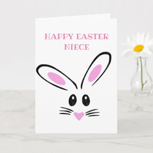 HAPPPY EASTER **NIECE** KAART (Kleine Plant)