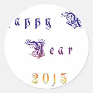 Happu Nieuwjaar 2015 Hakuna Matata wil.png Ronde Sticker