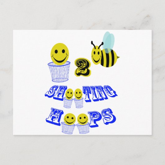 happy2bee-schieten briefkaart (Voorkant)