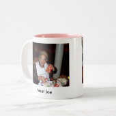 Happy65th Tweekleurige Koffiemok (Voorkant links)