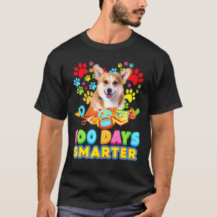Happy 100 dagen slimmer Corgi Dog voor kinderen jo T-shirt