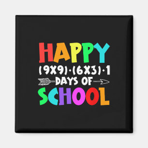 Happy 100 dagen van school Wiskunde Formula Teache Magneet