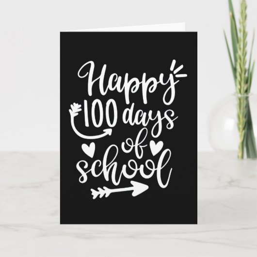 Happy 100 Days of School 100th day Brighter Kaart (Voorkant)