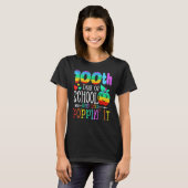 Happy 100 Days Of School And Still Poppin 100th Da T-shirt (Voorkant volledig)