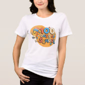 Happy 100 Days of School Celebration for Students Tri-Blend Shirt (Voorkant)