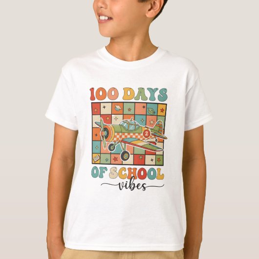 Happy 100 Days of School vibes T-shirt (Voorkant)