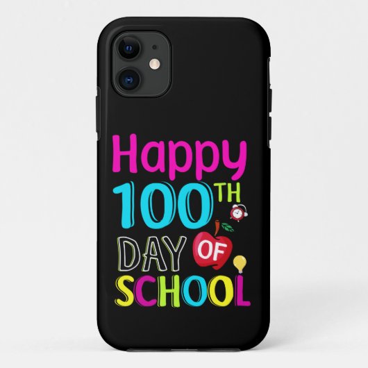 Happy-100-de-dag-van-school Case-Mate iPhone Case (Achterkant)