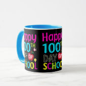 Happy-100-de-dag-van-school Mok (Voorkant links)