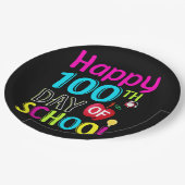 Happy-100-de-dag-van-school Papieren Bordje (Gekanteld)