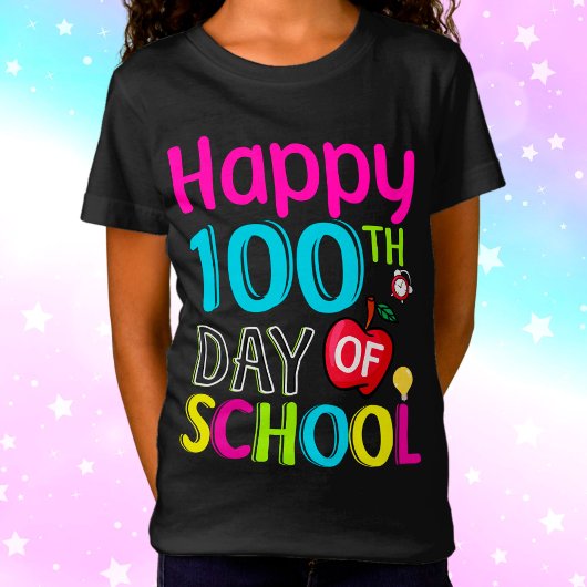 Happy-100-de-dag-van-school T-shirt