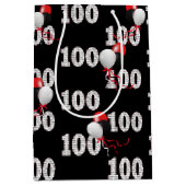 Happy 100th Birthday-ballonnen Medium Cadeauzakje (Voorkant)