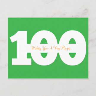 Happy 100th Birthday Milestone Briefkaarten - Groe