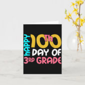 Happy 100th Day Of 3rd Grade 100 Days Of School Fo Kaart (Gele Bloem)