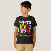 Happy 100th Day Of Kindergarten Funny Teachers Stu T-shirt (Voorkant volledig)