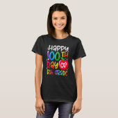 Happy 100th Day Of School 100 Days Smarter Cute 5t T-shirt (Voorkant volledig)