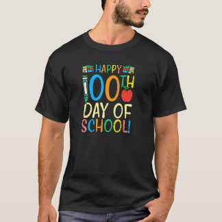 Happy 100th Day Of School 100 Days Smarter Teacher T-shirt