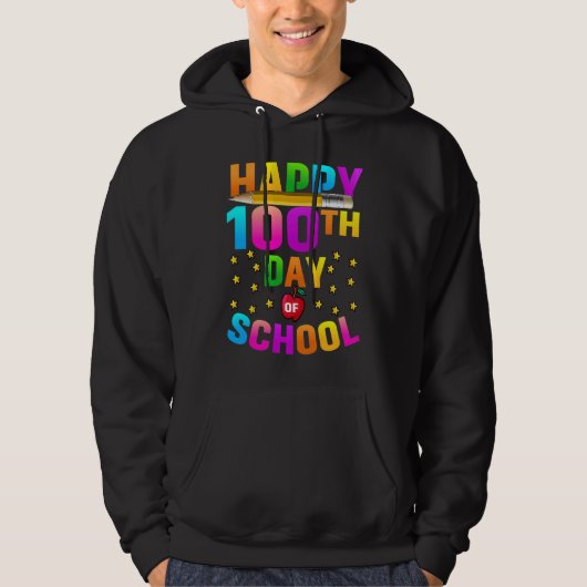 Happy 100TH Day Of School 2023 Hoodie (Voorkant)